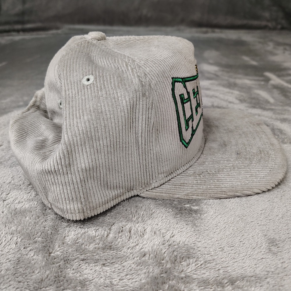 New Era Boston Celtics Corduroy‎ The Golfer Snapback Hat Cap Adjustable Gray - Picture 3 of 7